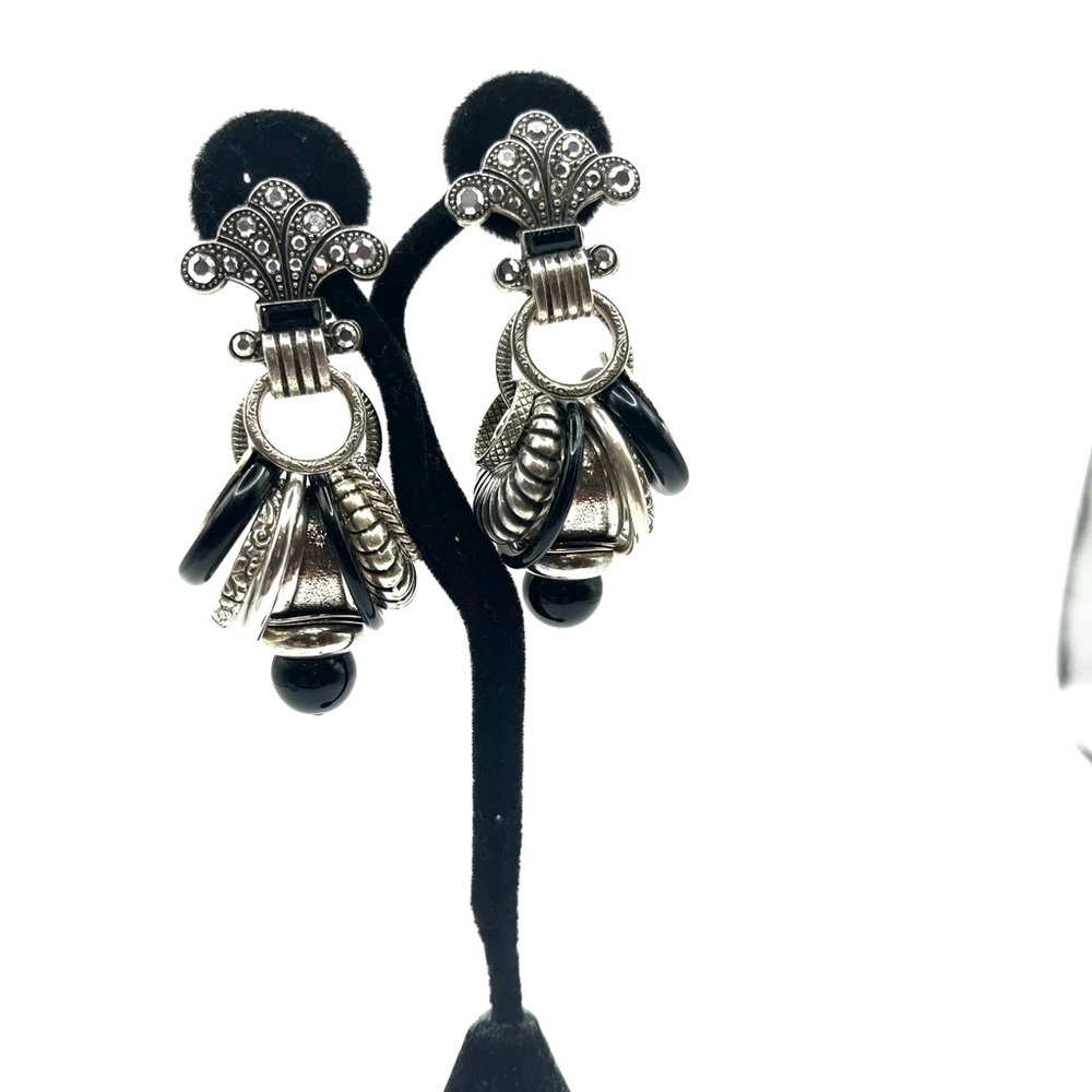 St Tropez Signed Ring Charms Dangling Earrings Designer Runway Couture G&S